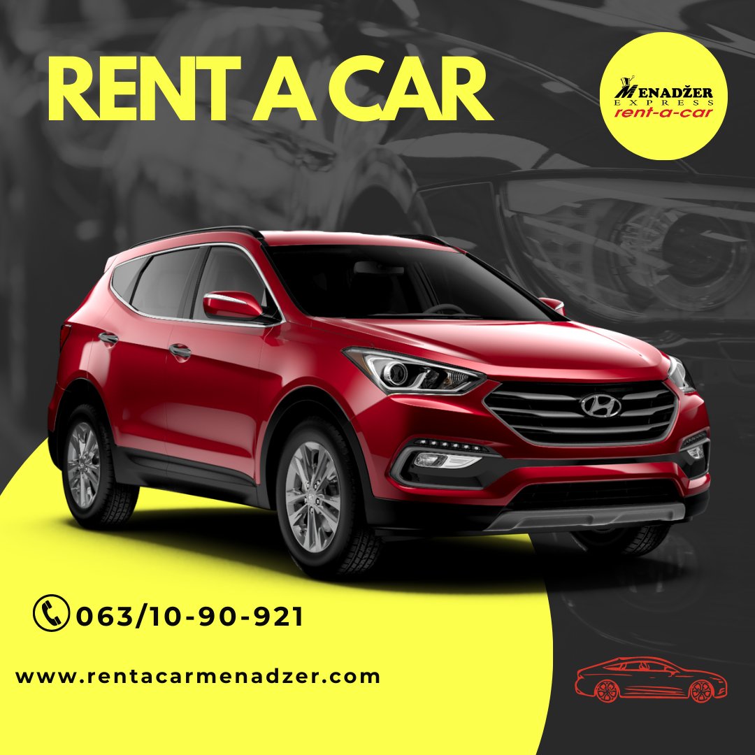 menadzer rent a car, drustvene mreze 